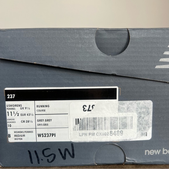 New Balance 237 Unisex Shoe Arctic Blue Grey Colorway Size 10 or 11.5 - Picture 2 of 10